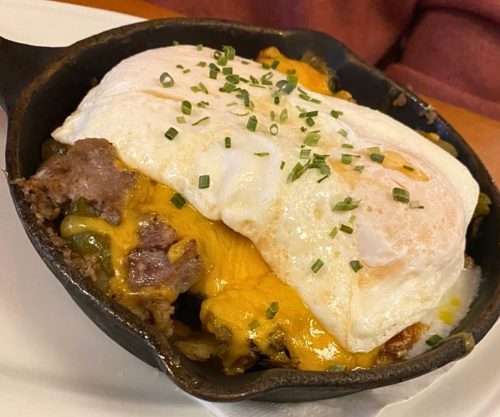 Sunrise Skillet at My Dog Duke's Diner in Lynchburg, Virginia