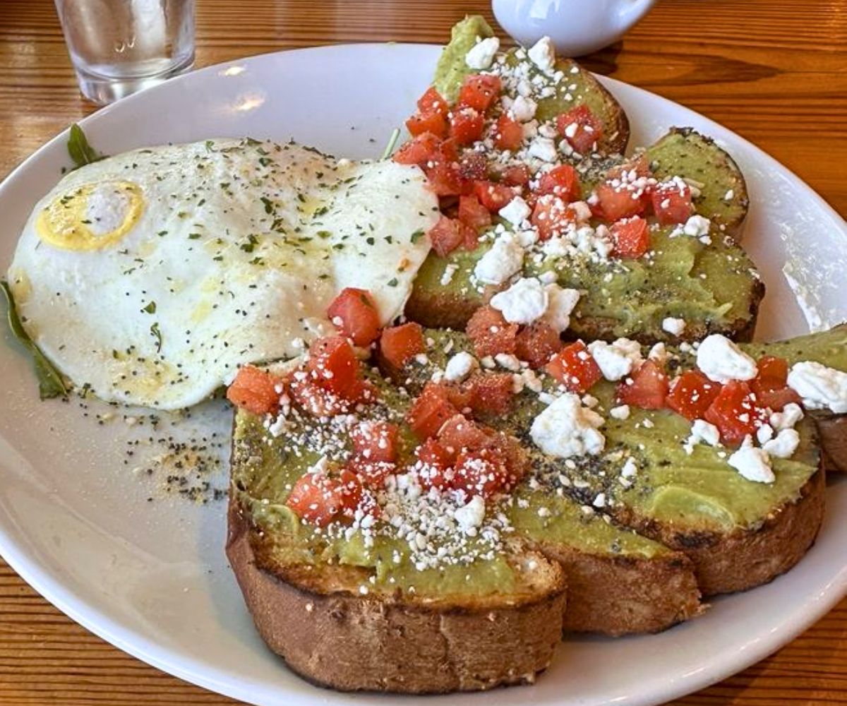 Avocado Toast at My Dog Duke's Diner in Lynchburg, VA