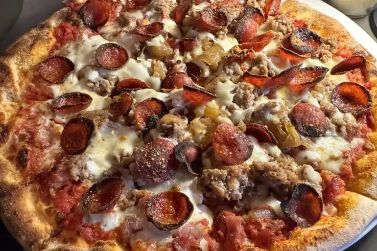 Napoli Bros pizza at Napoli Bros in Chesterfield, Missouri