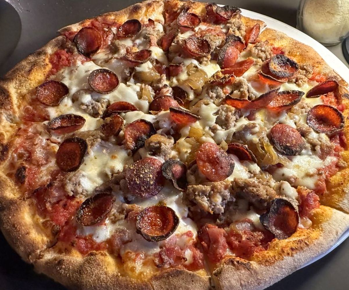 Napoli Bros pizza at Napoli Bros in Chesterfield, Missouri