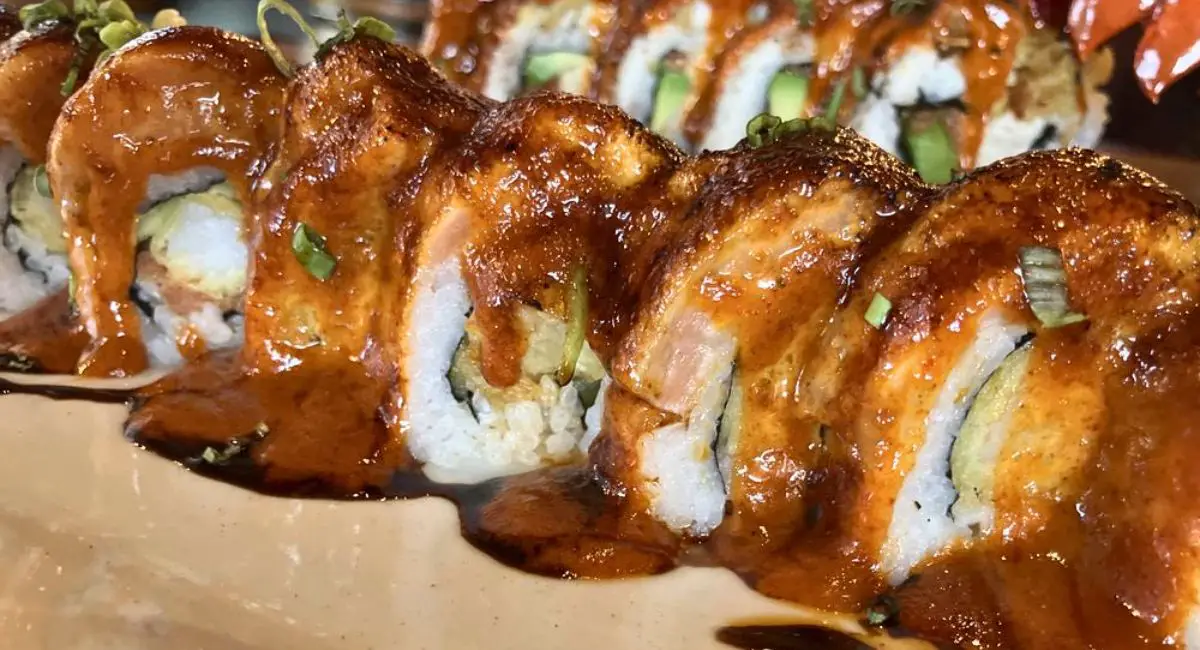 Smokey Joe Roll in Oishi Teri Sushi Bar in Modesto, California