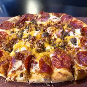 Carnivore Pizza at Independent Ale House in Rapid City, South Dakota