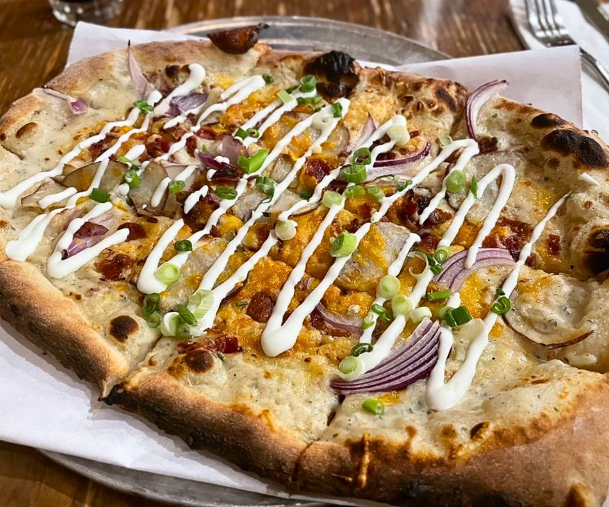Potato Anna Pizza at Blackbird Woodfire in Fargo, North Dakota
