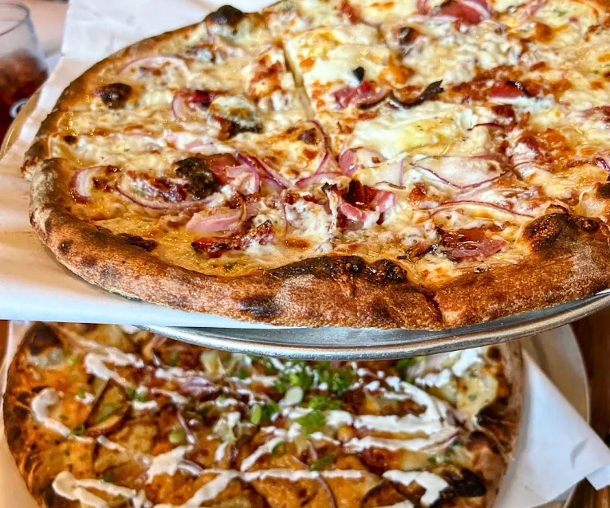 pizzas at Blackbird Woodfire in Fargo, ND