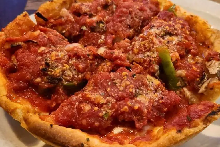 Papa Georgio Deep-Dish at Georgio's in South Barrington, Illinois