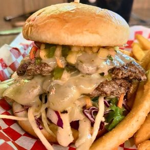 Maui Burger at Lola's in Roswell, Georgia