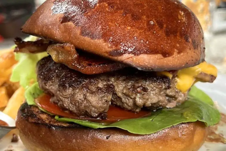 Montana Burger at Revelry in Bozeman, MT