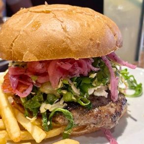 Kung Fu Lamb Burger at Zig Zag in Greenwood Village, Colorado