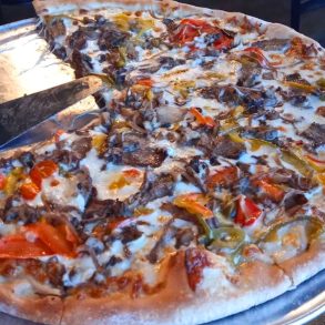 Philly Cheesesteak Pizza at Martin City in Lee's Summit, Missouri