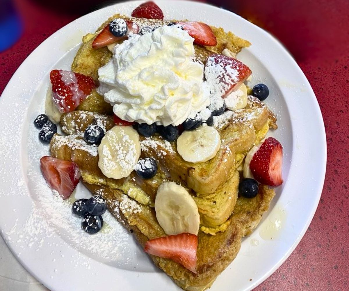 French Toast with Fruits at Joe's Cafe in Orem, UT
