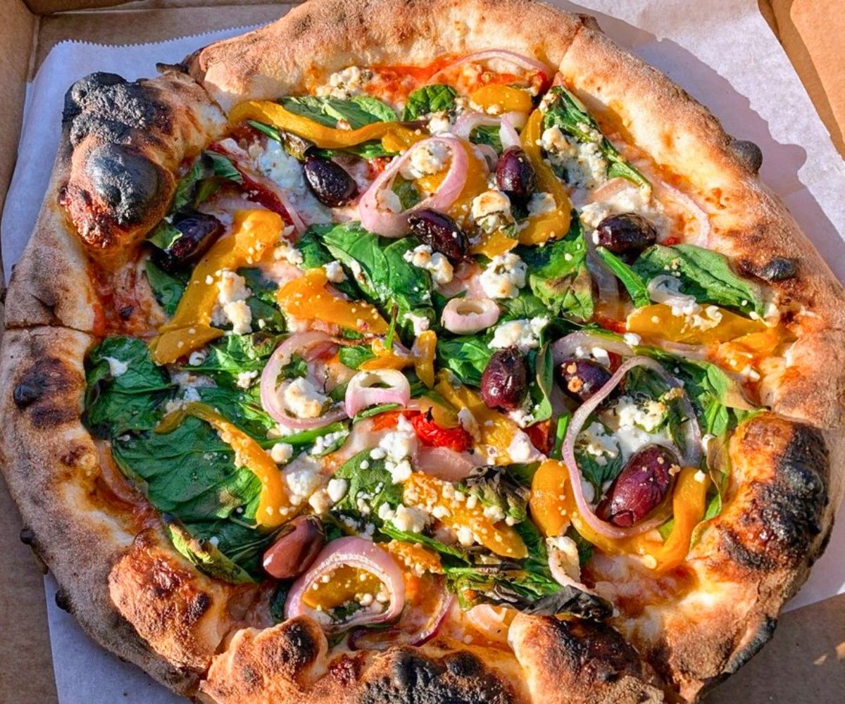 Toscana Pizza at Ema Rossi Pizzeria in Rockville, Maryland