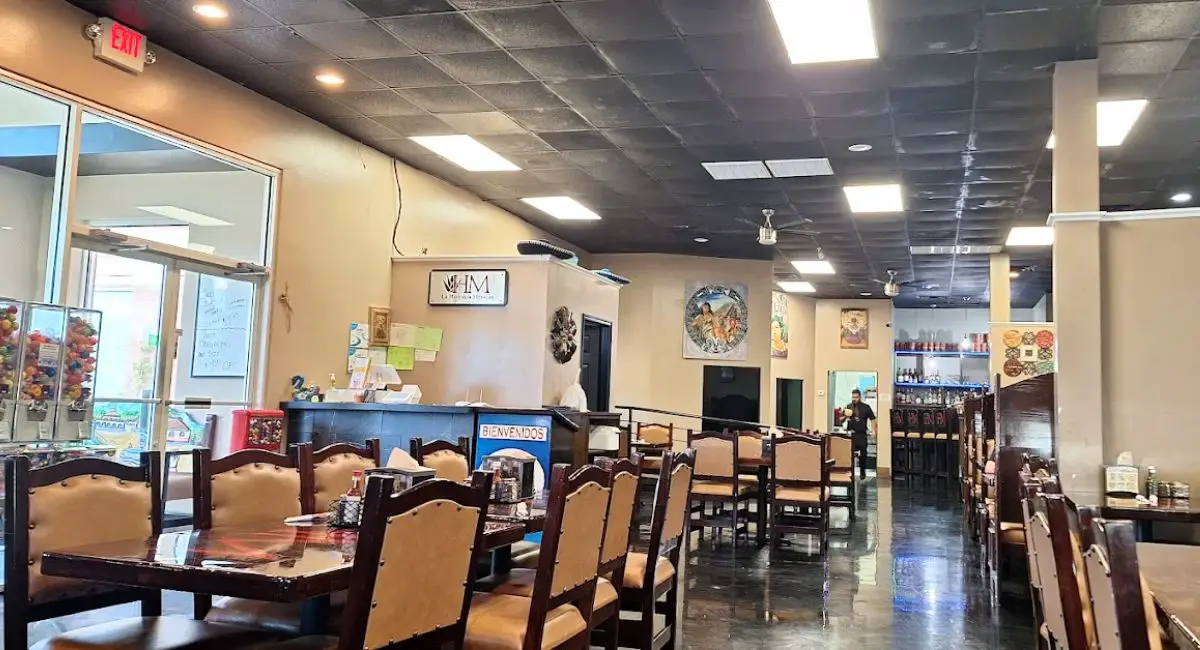 Interior of La Herencia Mexican Grill in Midwest City, Oklahoma