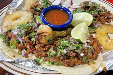 Tacos Al Pastor at La Herencia Mexican Grill in Midwest City, Oklahoma