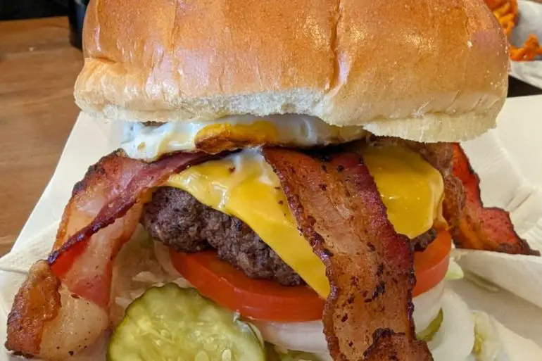 Stella's Staple Burger at Stella's Bar and Grill in Bellevue, Nebraska