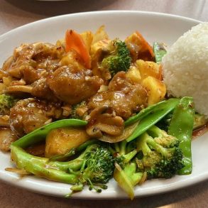 TJ's Pineapple Chicken at Tee Jay's Corner Cafe in Carson City, Nevada