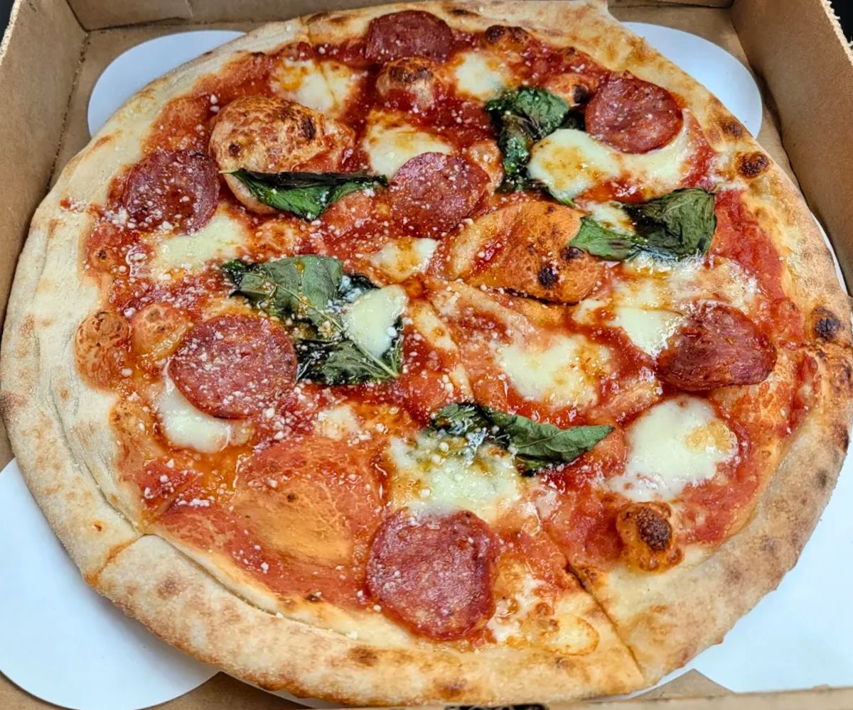 Angry Beekeper at Old Scratch Pizza in Dayton, Ohio