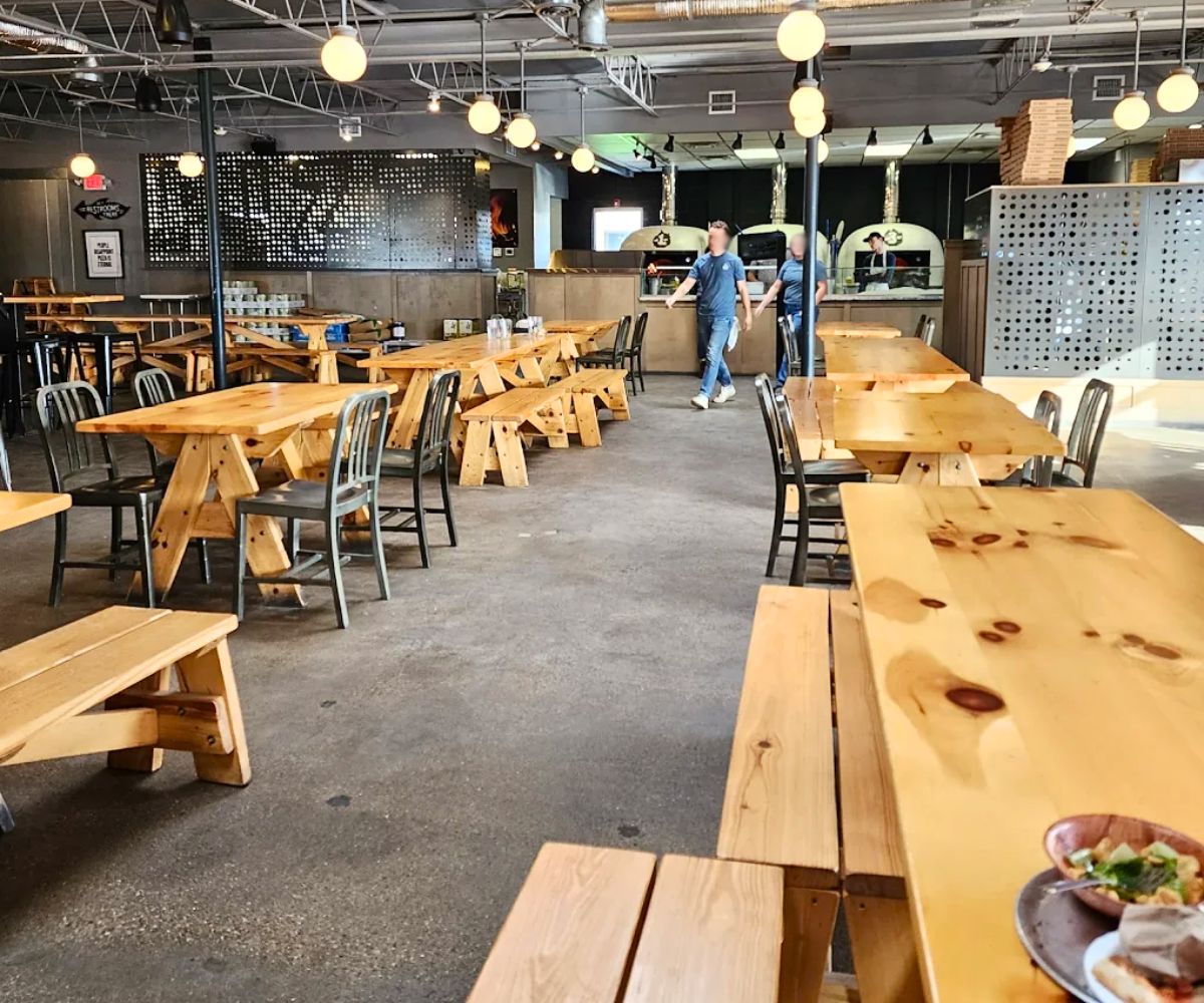 Interior of Old Scratch Pizza in Dayton, Ohio
