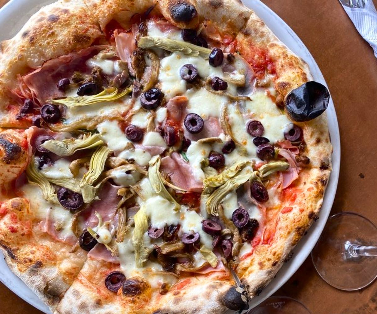 Capricciosa Pizza at Pangea Kitchen in Evansville, Indiana