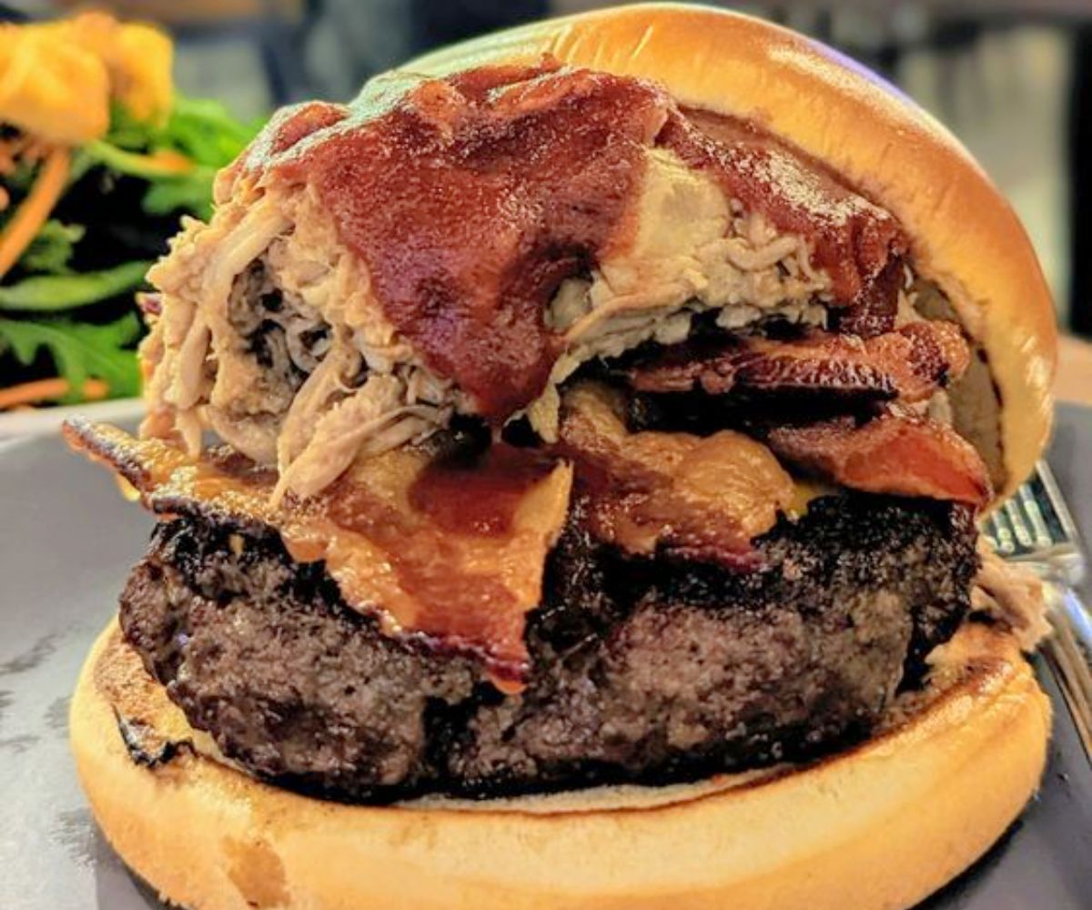 Barnyard Burger at Marto Brewing Co in Sioux City, Iowa