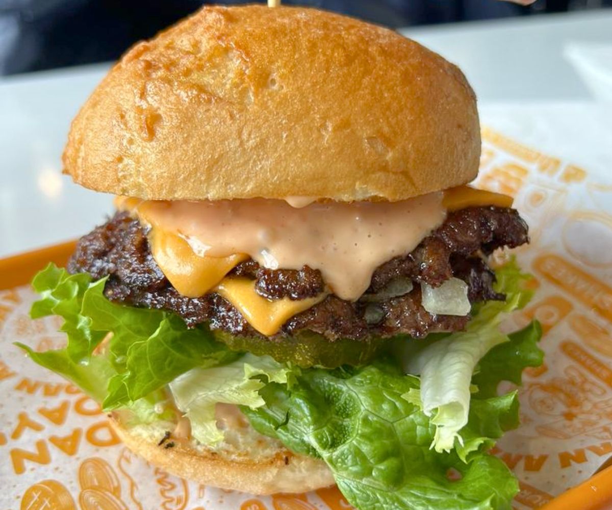 Double Wagyu Smash Burger at Dan & Day's Burgers & Shakes in Montclair, New Jersey