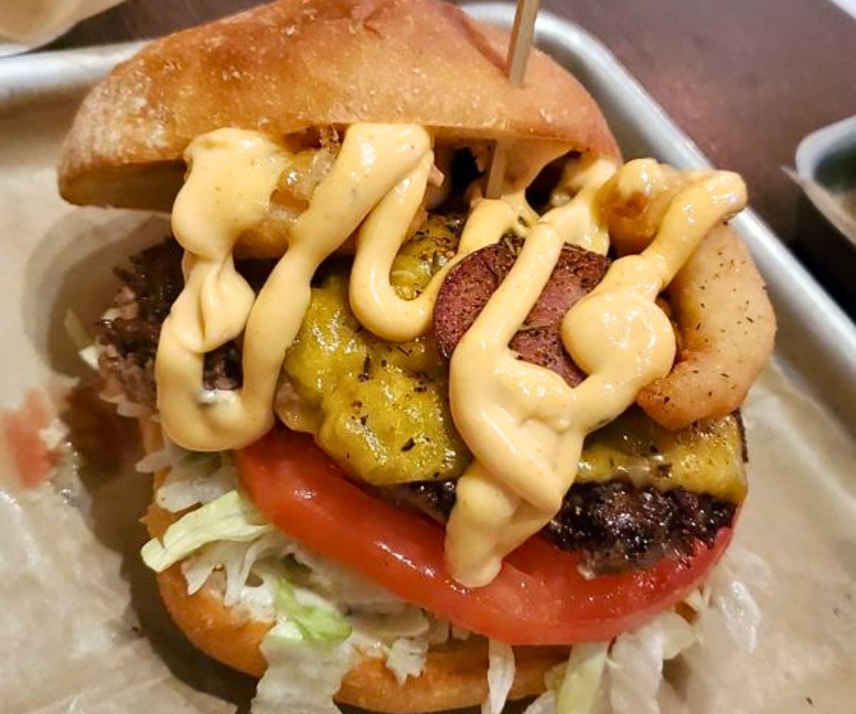 Jambalaya Burger at Taphouse 41 in Sioux Falls, South Dakota