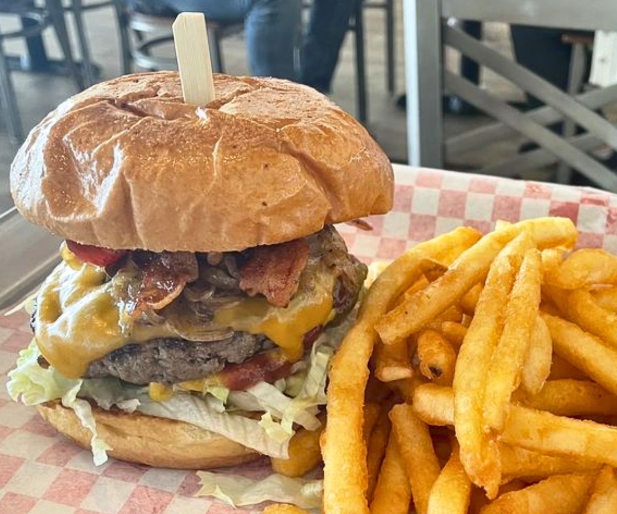 Avocado Bacon Cheeseburger at Burger 82 in Allen, Texas