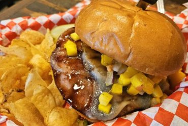 Hawaii 503 Burger at The Local Cow in Gresham, Oregon