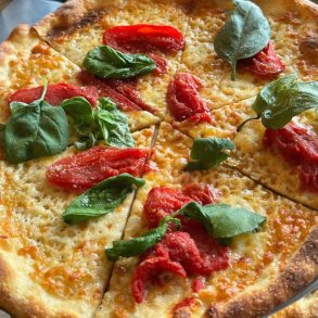 margherita pizza at Supino Pizzeria in detroit michigan
