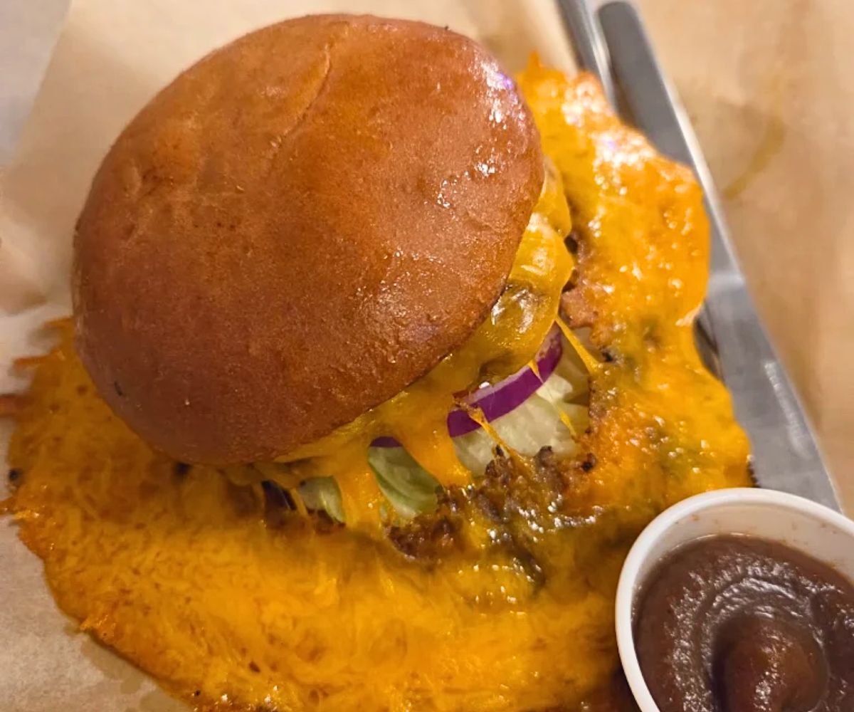 Behemoth Burger at The Burger Dive in Billings, Montana