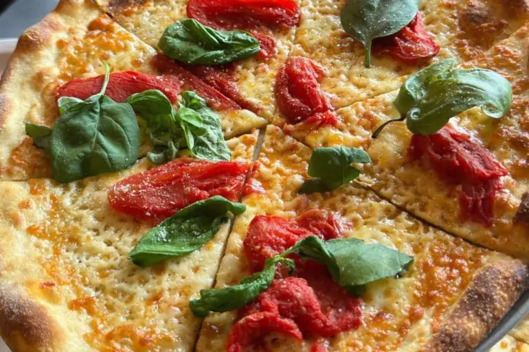 margherita pizza at Supino Pizzeria in detroit michigan