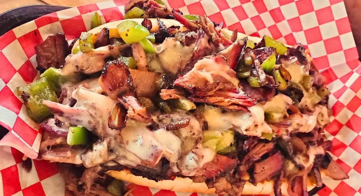 Brisket Philly at Oklahoma Smoke in Moore, Oklahoma