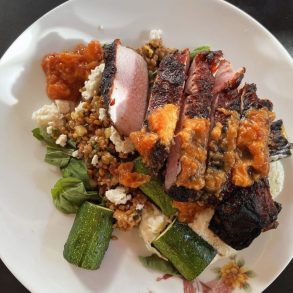 pork chop at stanbury in raleigh, north carolina