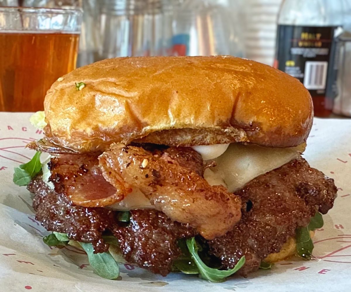 burger at Lachele's Fine Foods in Des Moines, IA