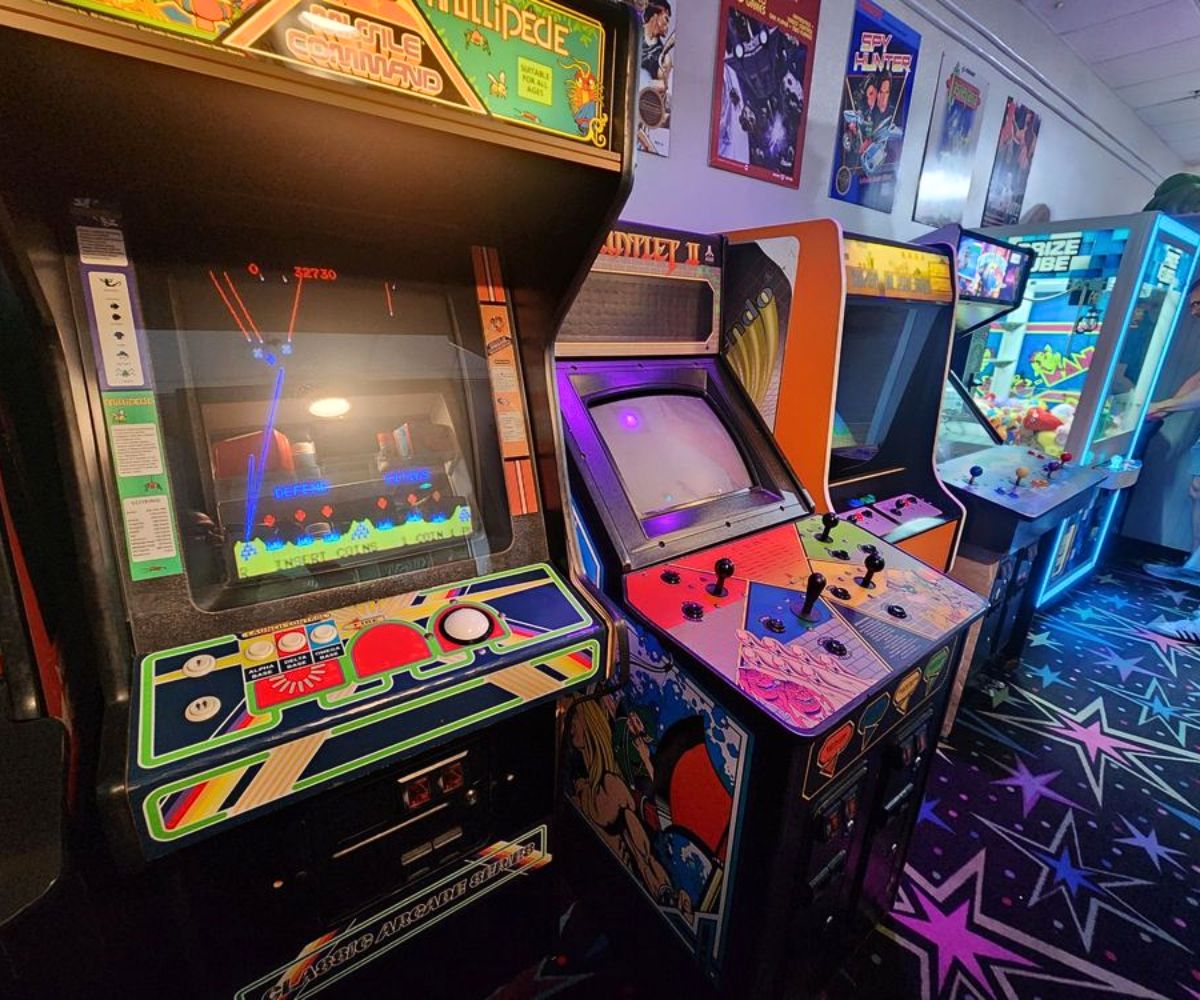 arcade at Totally 80's Pizza in Fort Collins, Colorado
