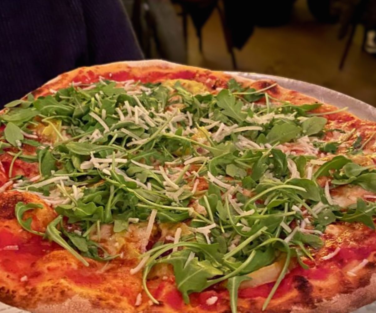 Rucolina pizza at Ottava Via in detroit mi