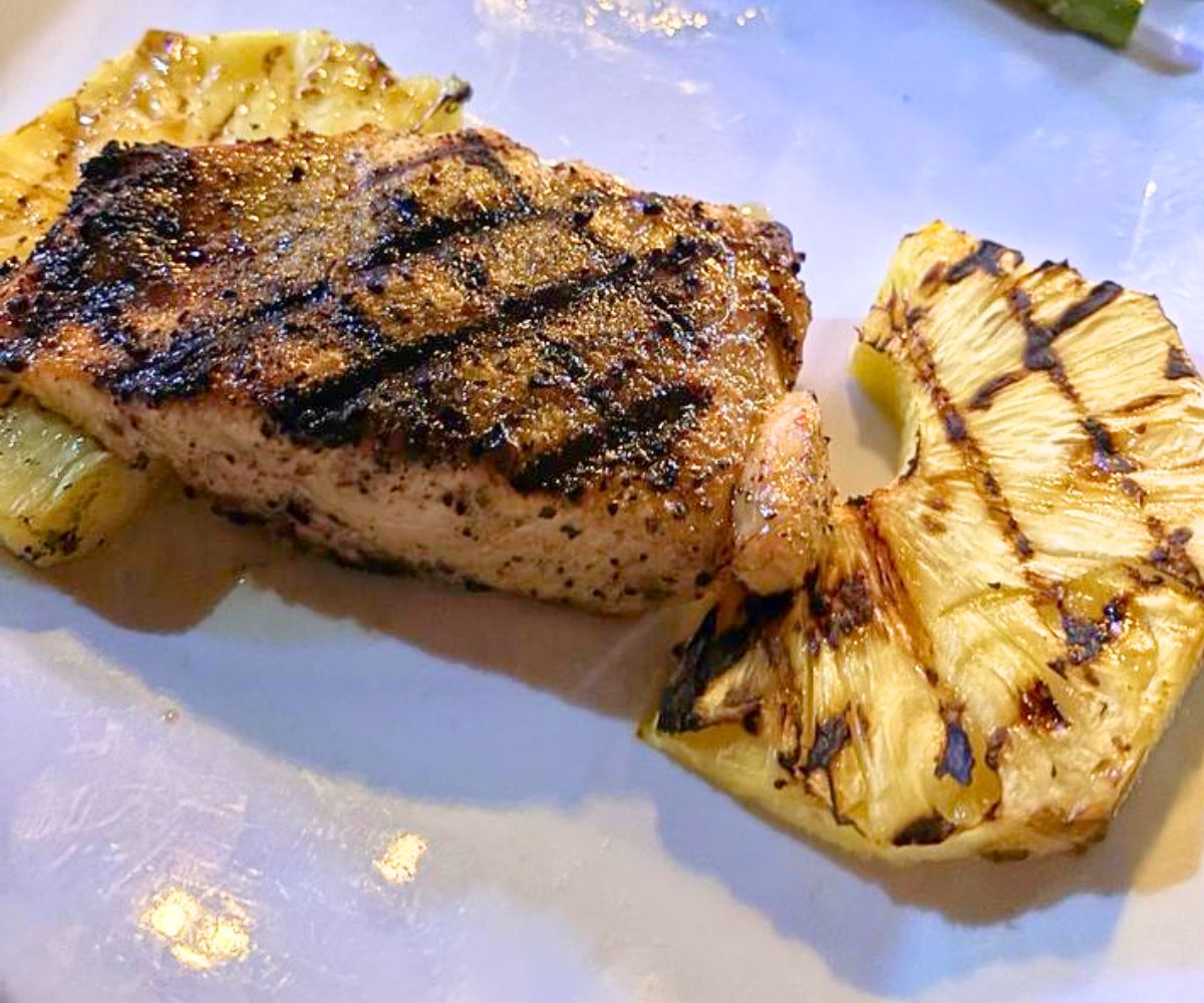 Bourbon-glazed Salmon at Hale House in Charleston, West Virginia