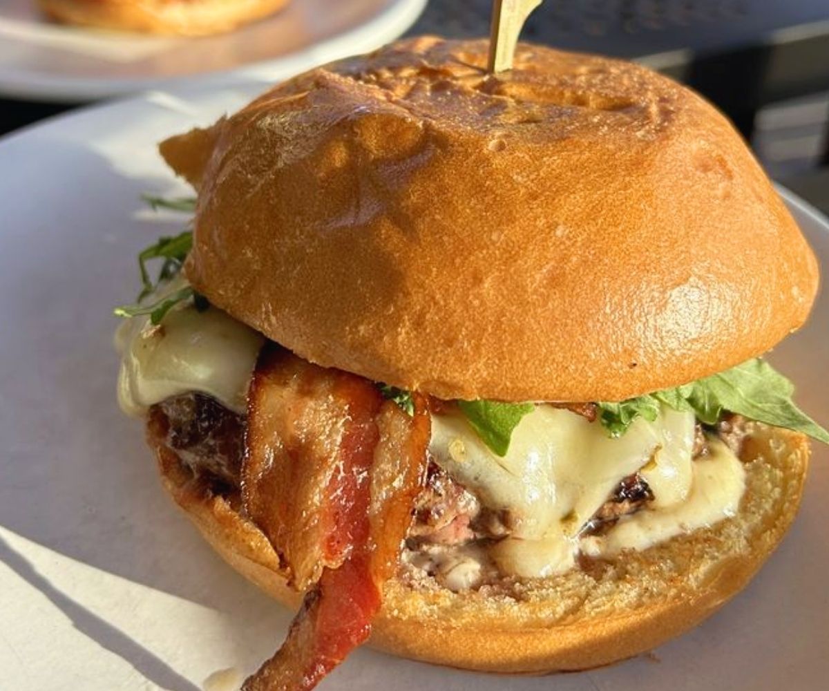 Sweet and Spicy Burger at The Cut in Irvine, CA