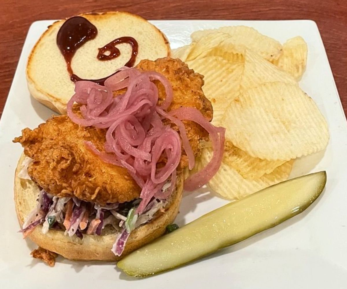 Buttermilk Fried Chicken Sandwich at Apollo Grill in Bethlehem, PA