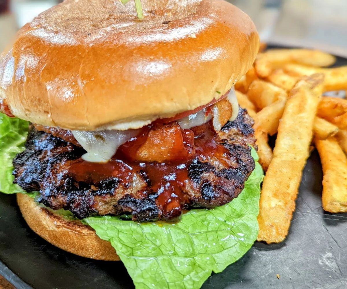 Texas Cheeseburger at Alaskan Burgers & Brew in Anchorage, AK