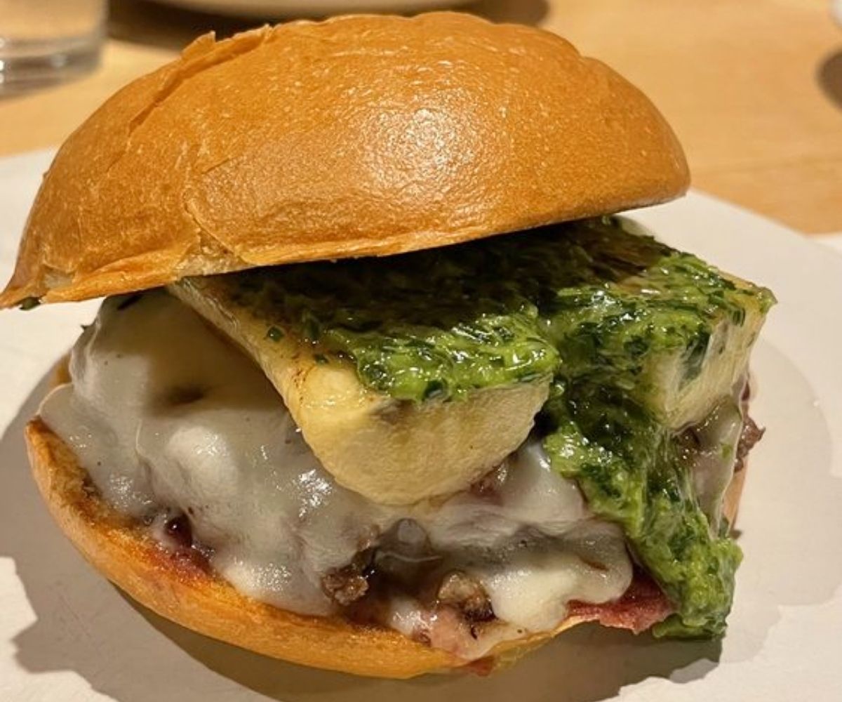 Colombian Burger at The Cut in Irvine, California
