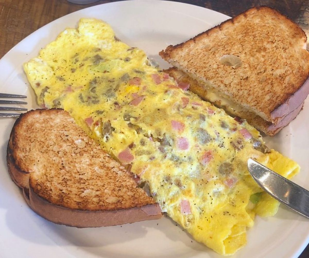 Hog Haven Omelette at The Breakfast Club in Manchester, NH