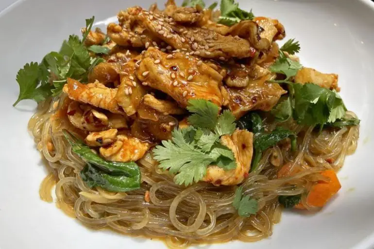 Coconut curry noodles at Cafe uu in Everett, WA