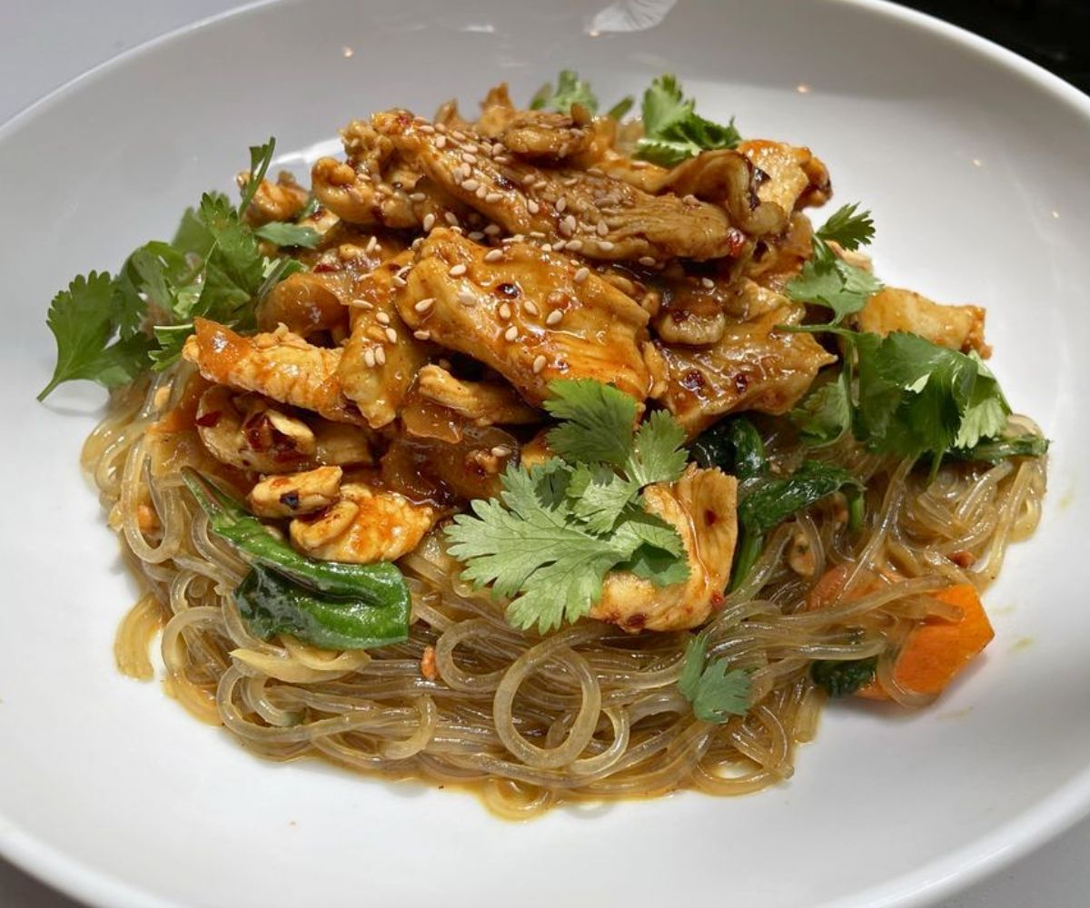 Coconut curry noodles at Cafe uu in Everett, WA