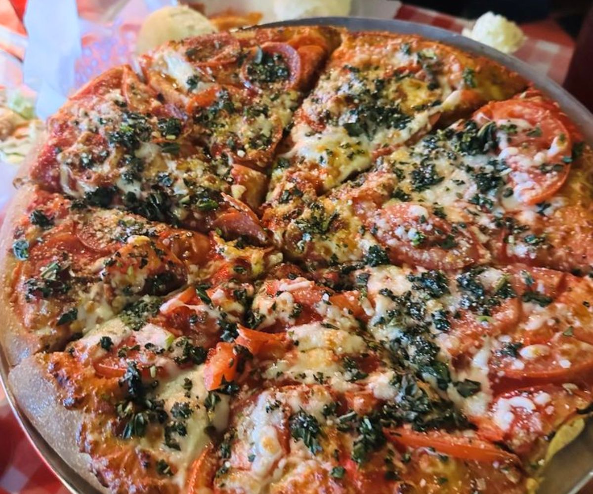Margherita Pizza at Alfredo's Pizza and Pasta in San Bernardino, CA