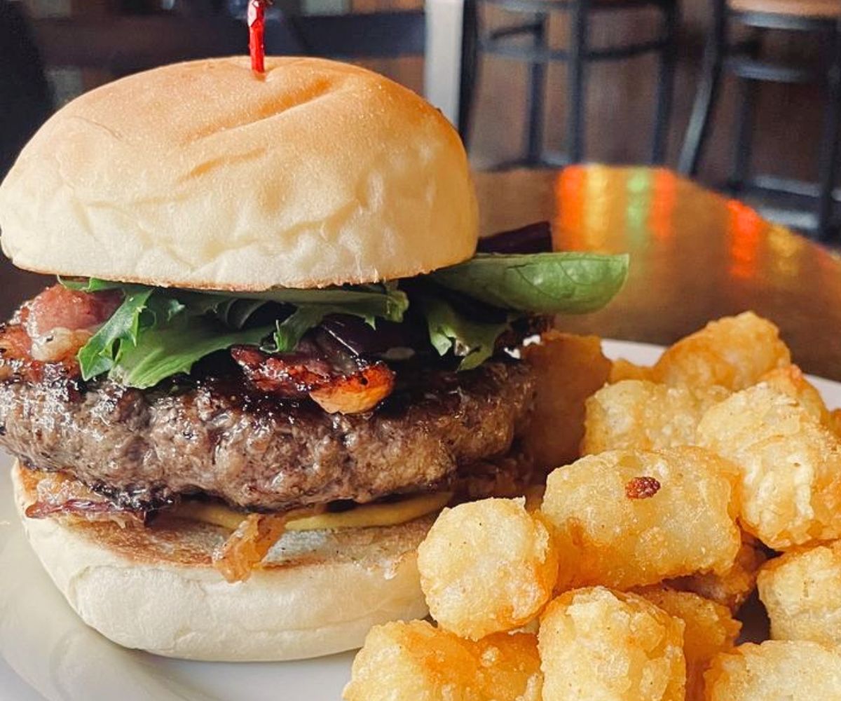Duck the Halls Burger at Tremont Tavern in Chattanooga, TN