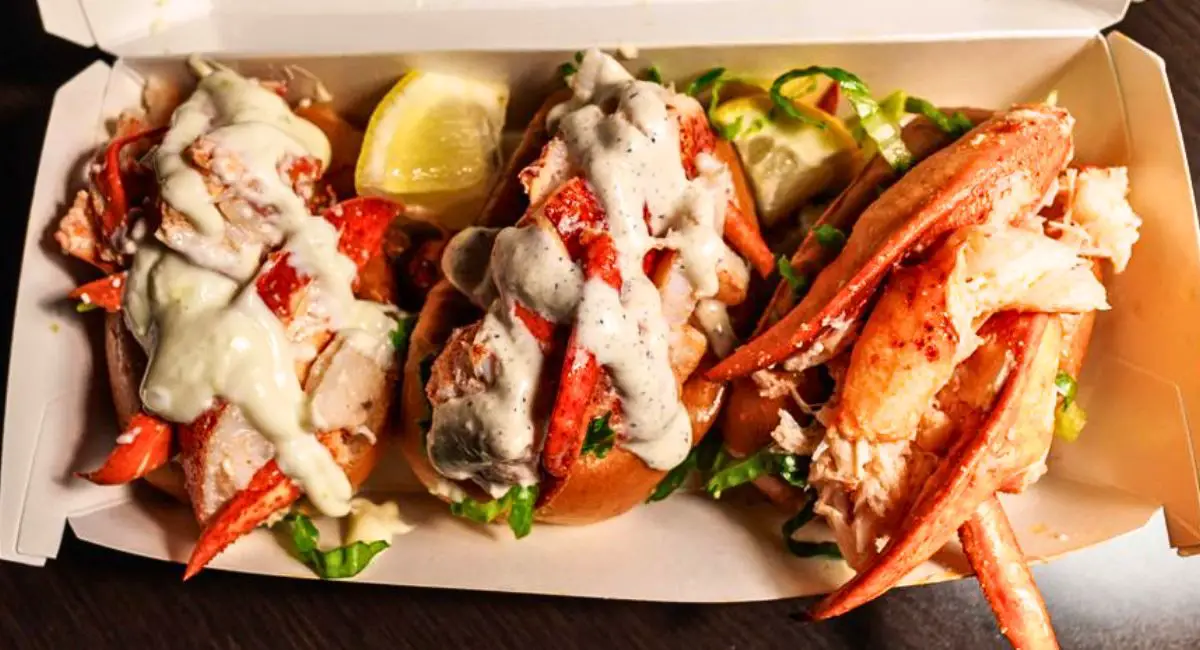 Lobster Trio at The Highroller Lobster in Portland, Maine