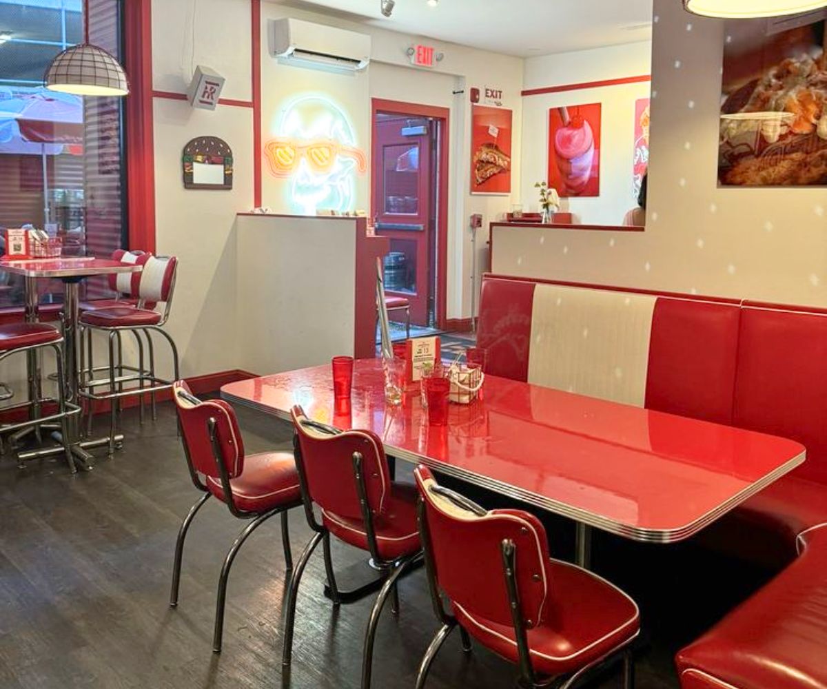 interior of The Highroller Lobster in Portland, ME