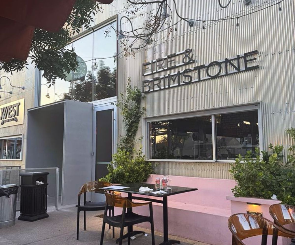 Patio of Fire & Brimstone in Gilbert, Arizona