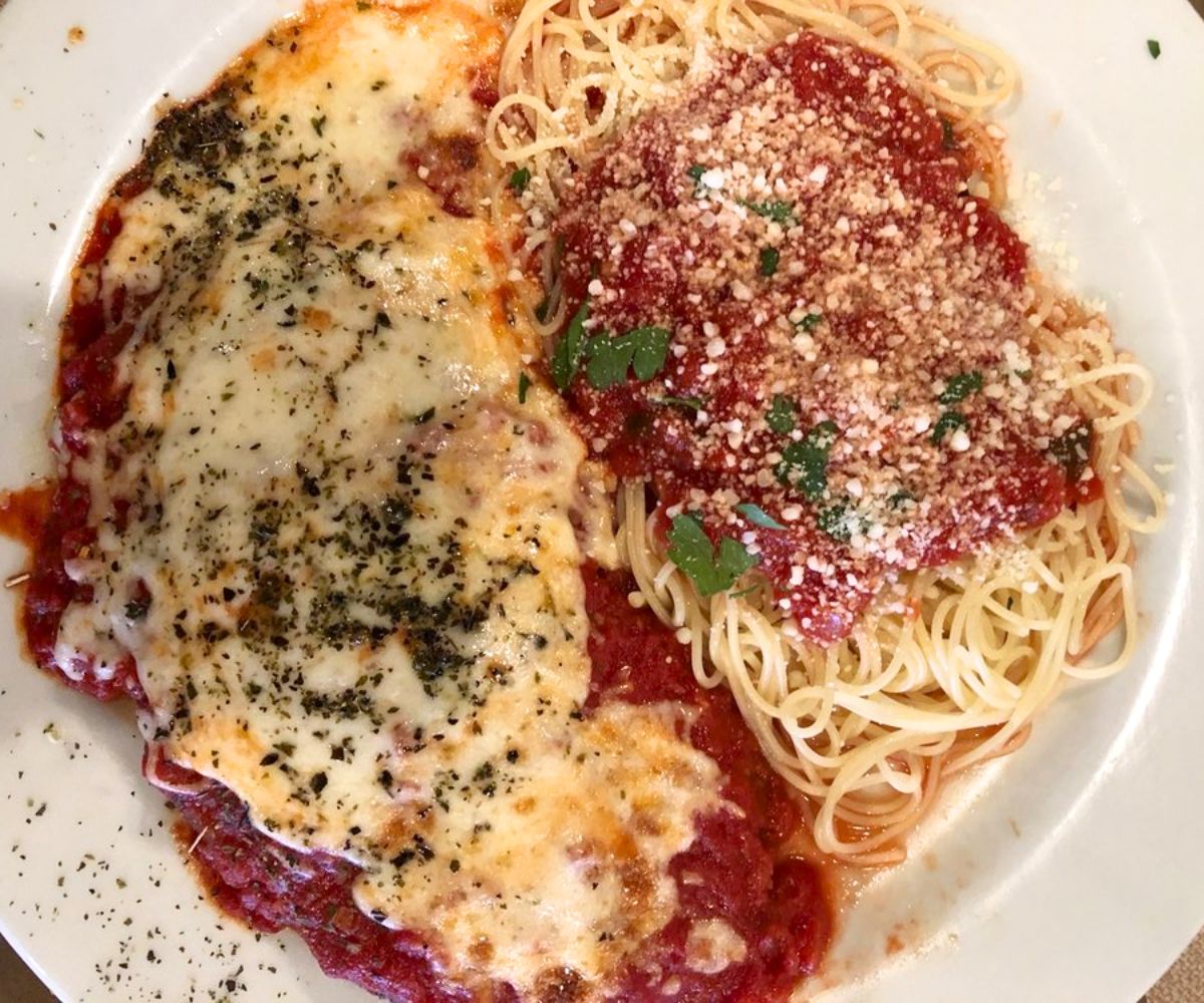 Eggplant Parm at Joe's Pasta House in Rio Rancho, New Mexico