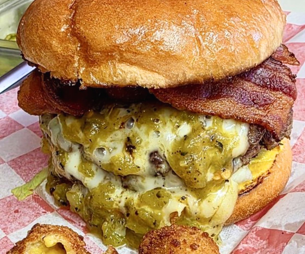 Double Burger at Vidal's Old-Fashioned Burgers in Midland, Texas